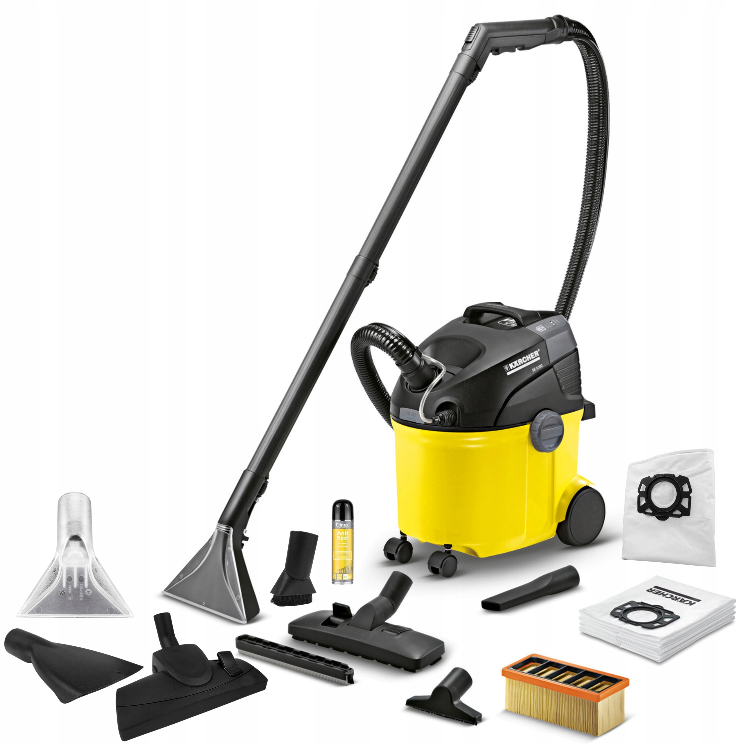 Kärcher SE 5.100 1400 W umývací vysávač žltý/zlatý + 6 ďalších produktov