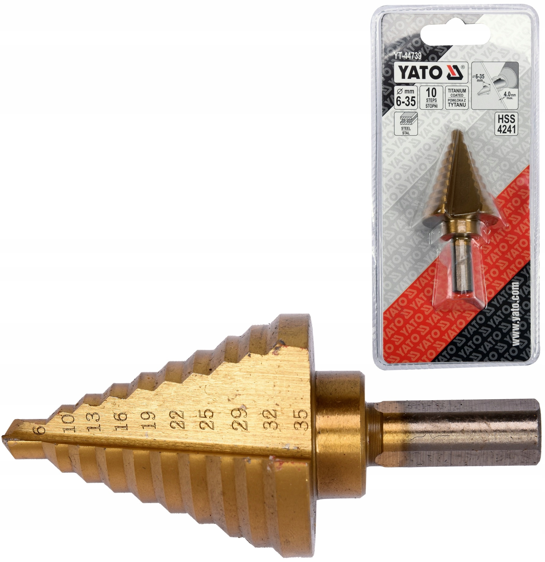 Yato stupňová vŕtačka 6-35 mm Ad624669