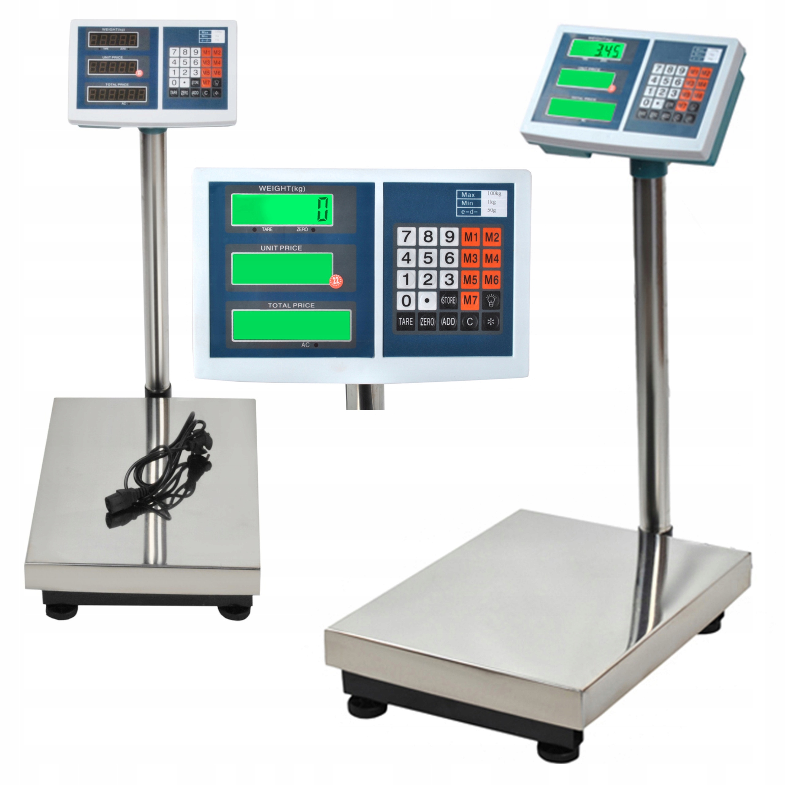 ELEKTRONICKÁ SKLADOVACIA HMOTNOSŤ LCD 100 KG