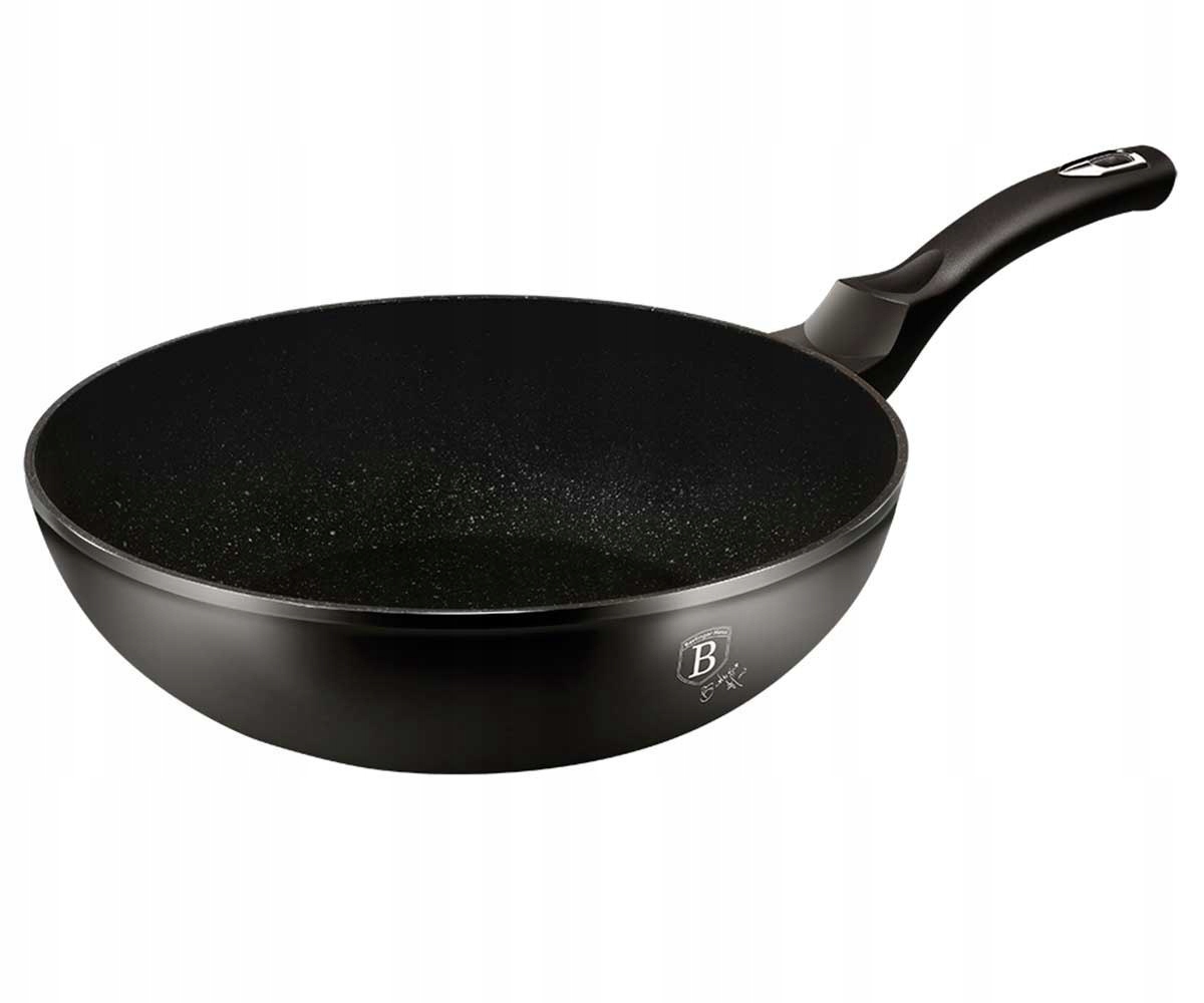 ŽULA WOK 28cm BERLINGERHAUS ČIERNE STRIEBORNÉ BH-1