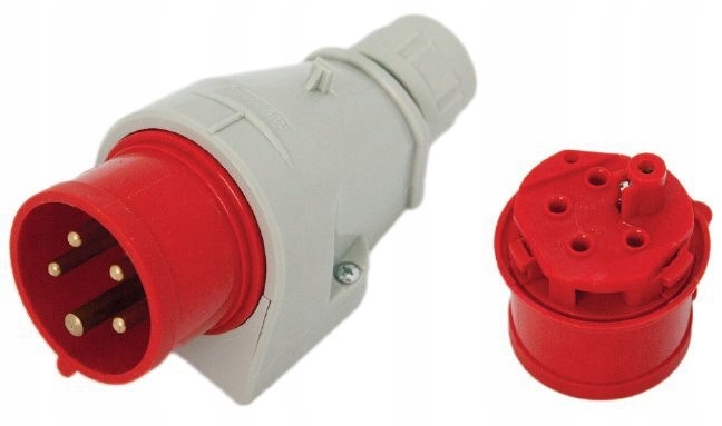 PEVNÁ IZOLÁCIA ZÁSUVKA 32A 400V 3P + N + Z IP44