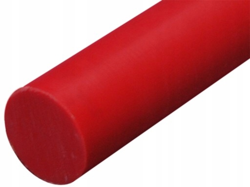 ČERVENÝ POLYAMIDOVÝ valec, priemer 40mm x 1000mm