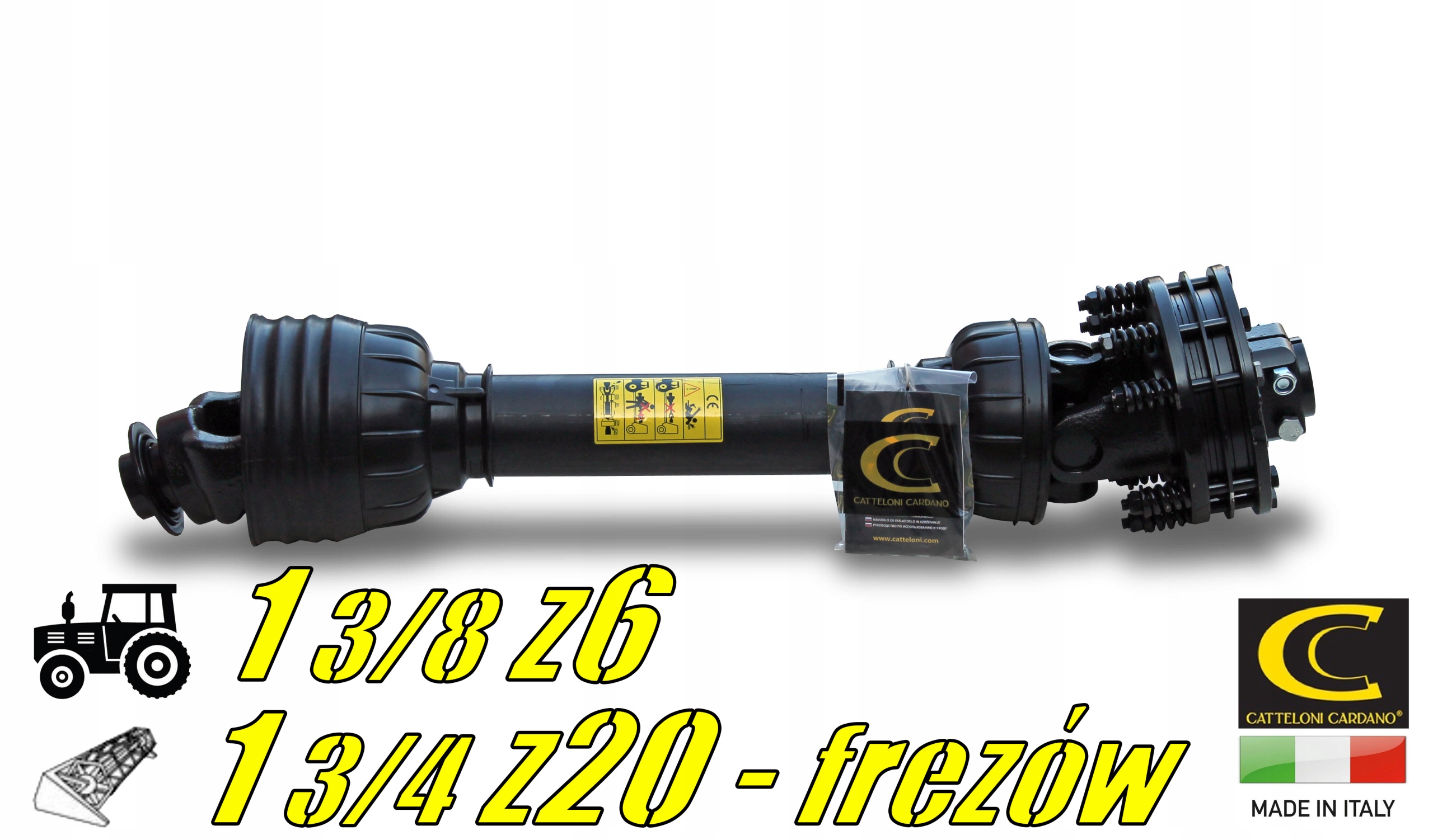 Kĺbový hriadeľ 1240Nm + Trecia spojka 1 3/4 z 20 nožov