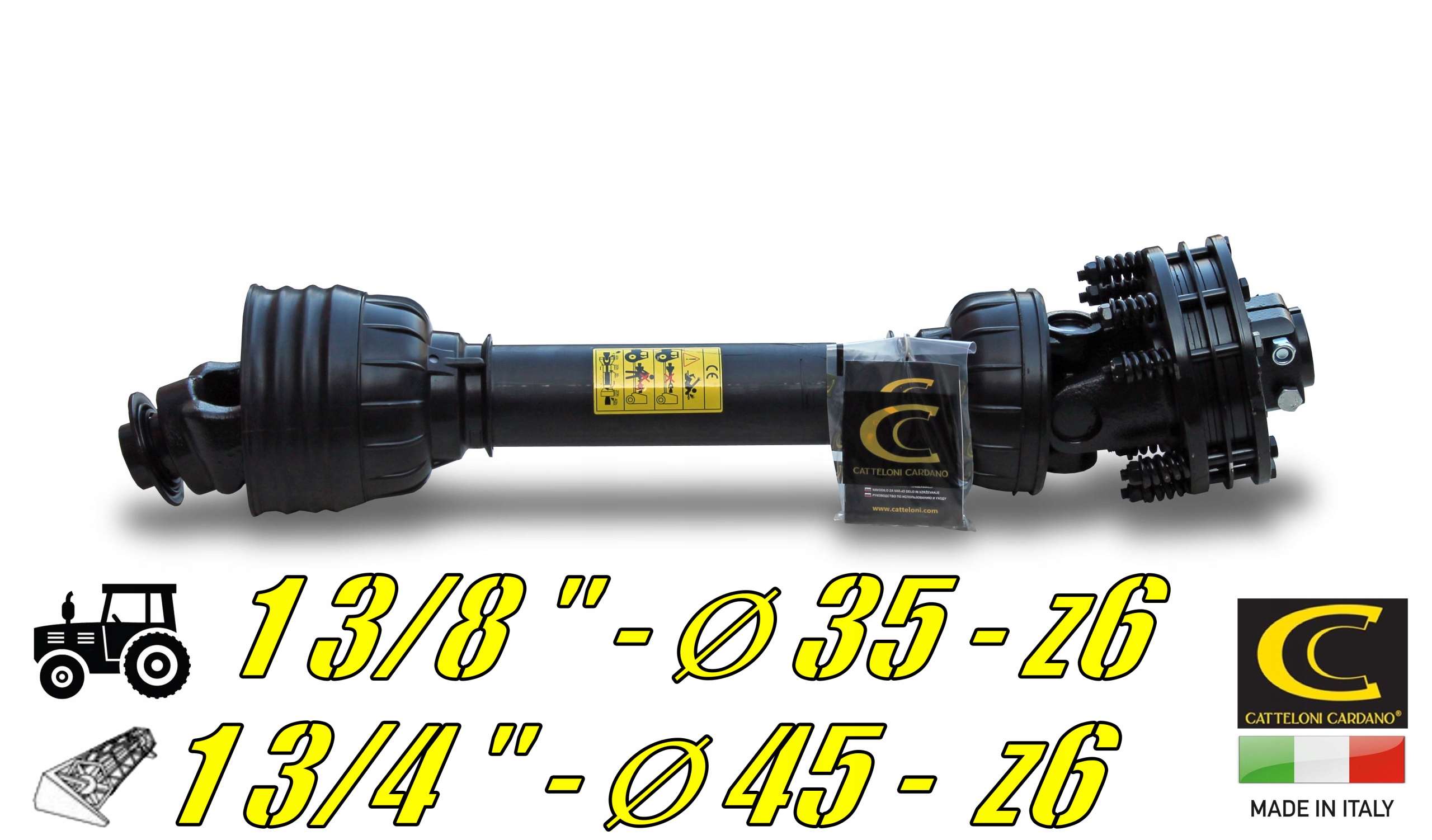 Kĺbový hriadeľ 1240Nm + trecia spojka 1700Nm 1 3/4 z6