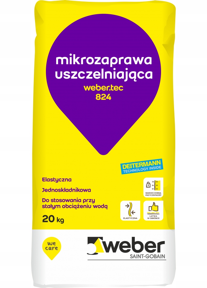 Flexibilné mikromaltové tesnenia Weber.tec 824 20kg
