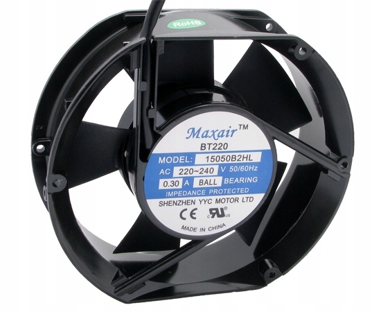 Ventilátor 15050B2HL 172x150x50mm 230V MAXAIR