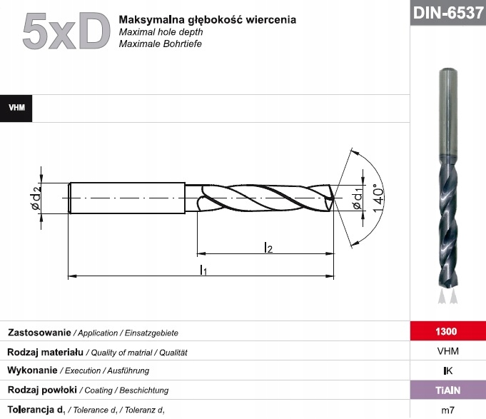 Tvrdokovový vrták priemer 14,0 77/124 mm FANAR