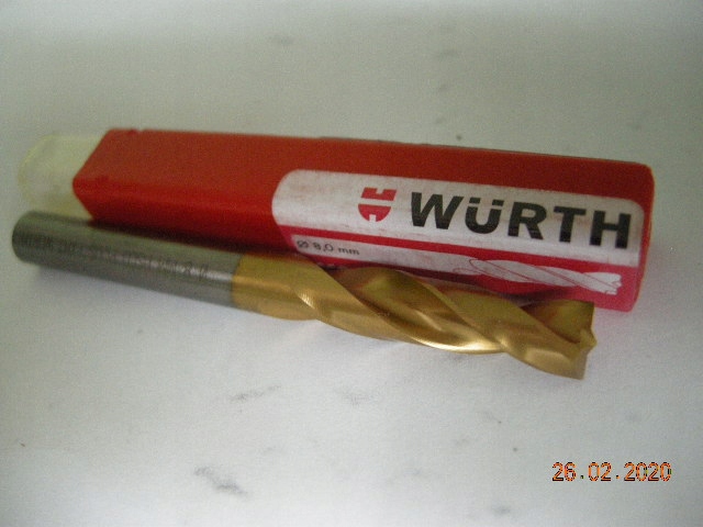 Vrták, výstružník na zvary fi 8 HSCO TIN WURTH