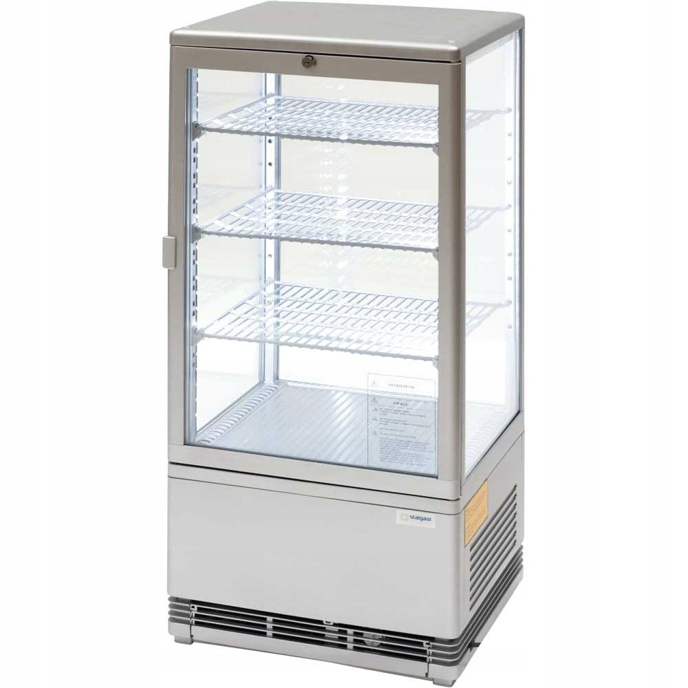 Chladiaca vitrína 78 l lit. Strieborná LED STALGAST