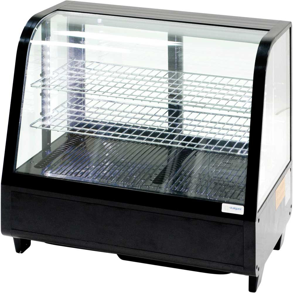 Čierna chladená vitrína LED 100L STALGAST