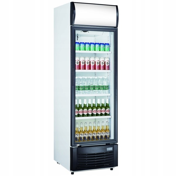 Sklenená chladiaca vitrína, kapacita 382 l LG-382BF