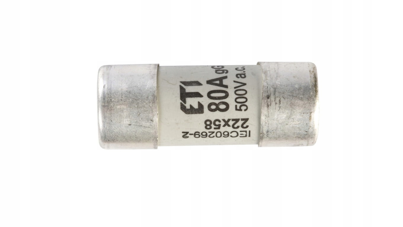 Valcová poistková vložka 22x58mm 80A gG