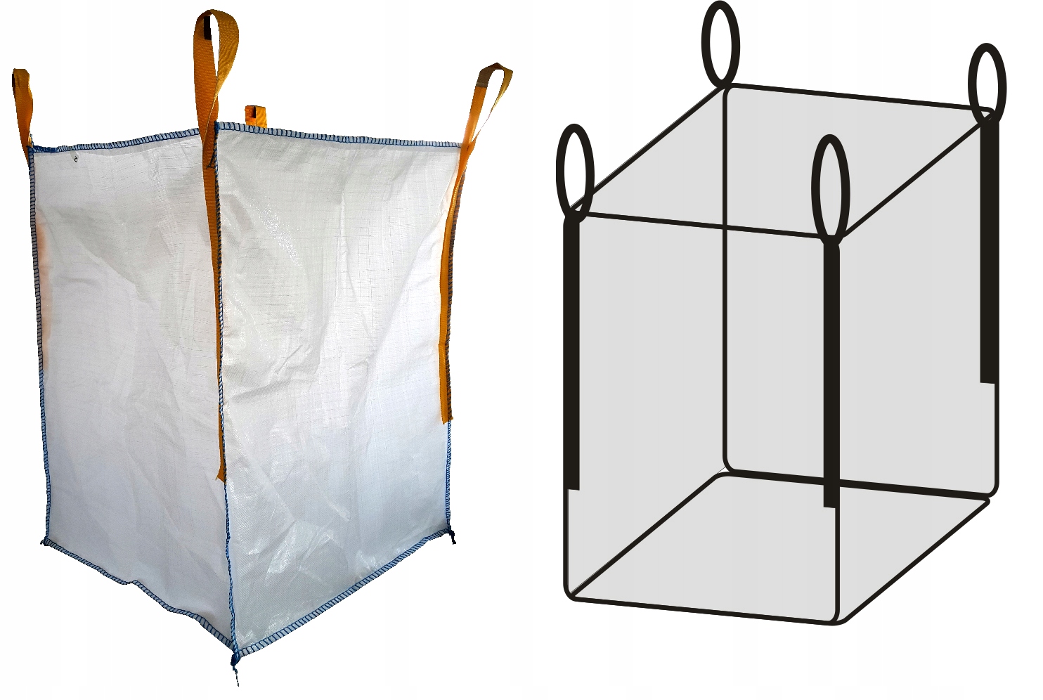 BIG BAG taška BIG BAG tašky 1000kg 90x90x145