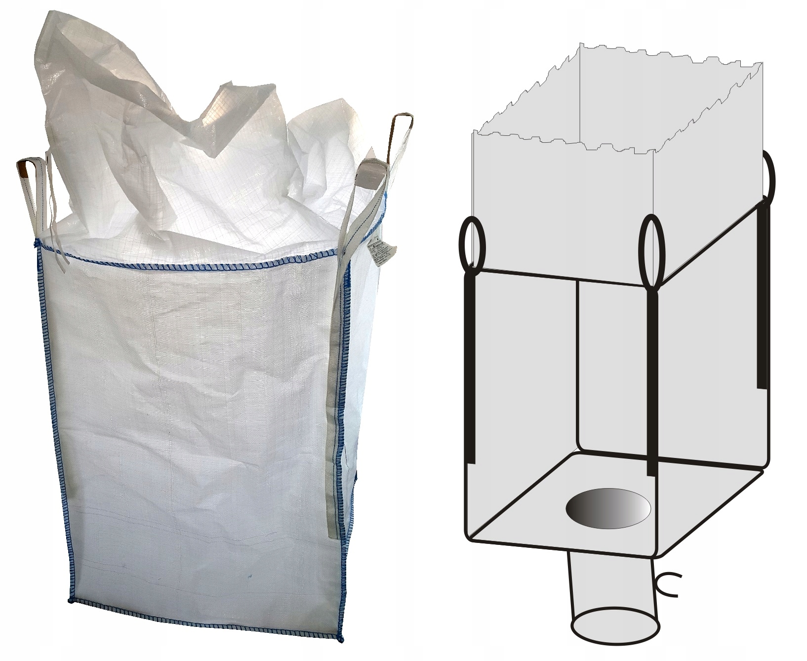 BIG BAG tašky BIGBAG 1000kg 70x110x120 20ks