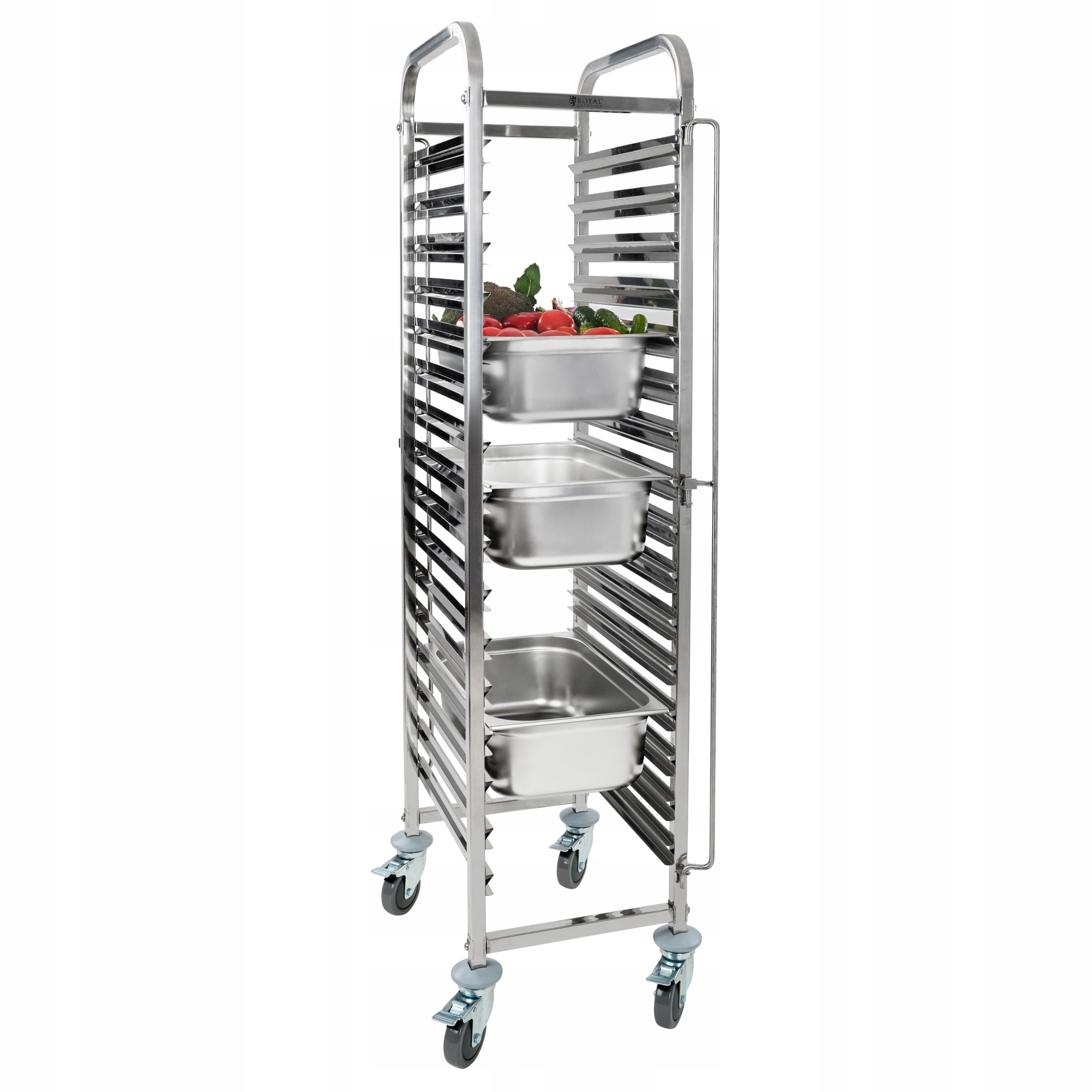 Vozík na podnosy ROYAL CATERING RCTW 16 GN kontajnery