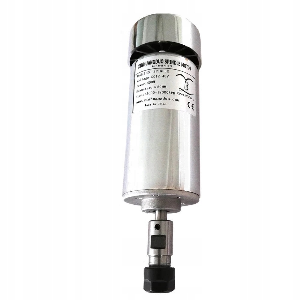 Frézovacie vreteno motora 400W 12-48VDC ER11 fréza