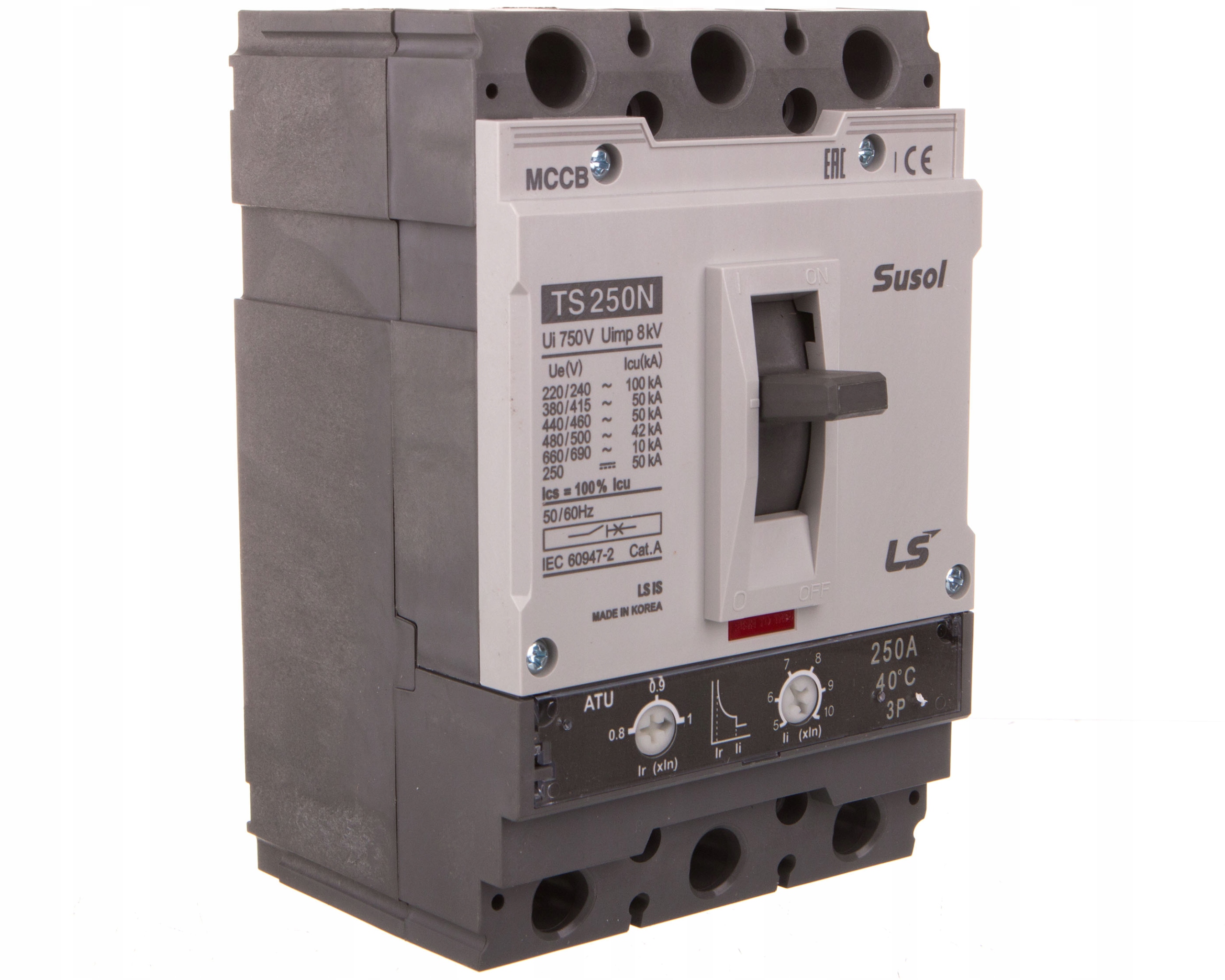 Istič 250A 3P 50kA kompletný TS250N ATU 2