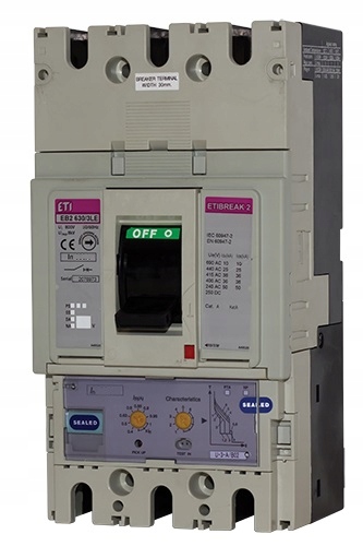 Istič 3P 630A 36kA / elektronické odblokovanie
