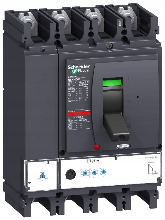 Istič 400A 4P 36kA Micrologic 2.3 NSX400F
