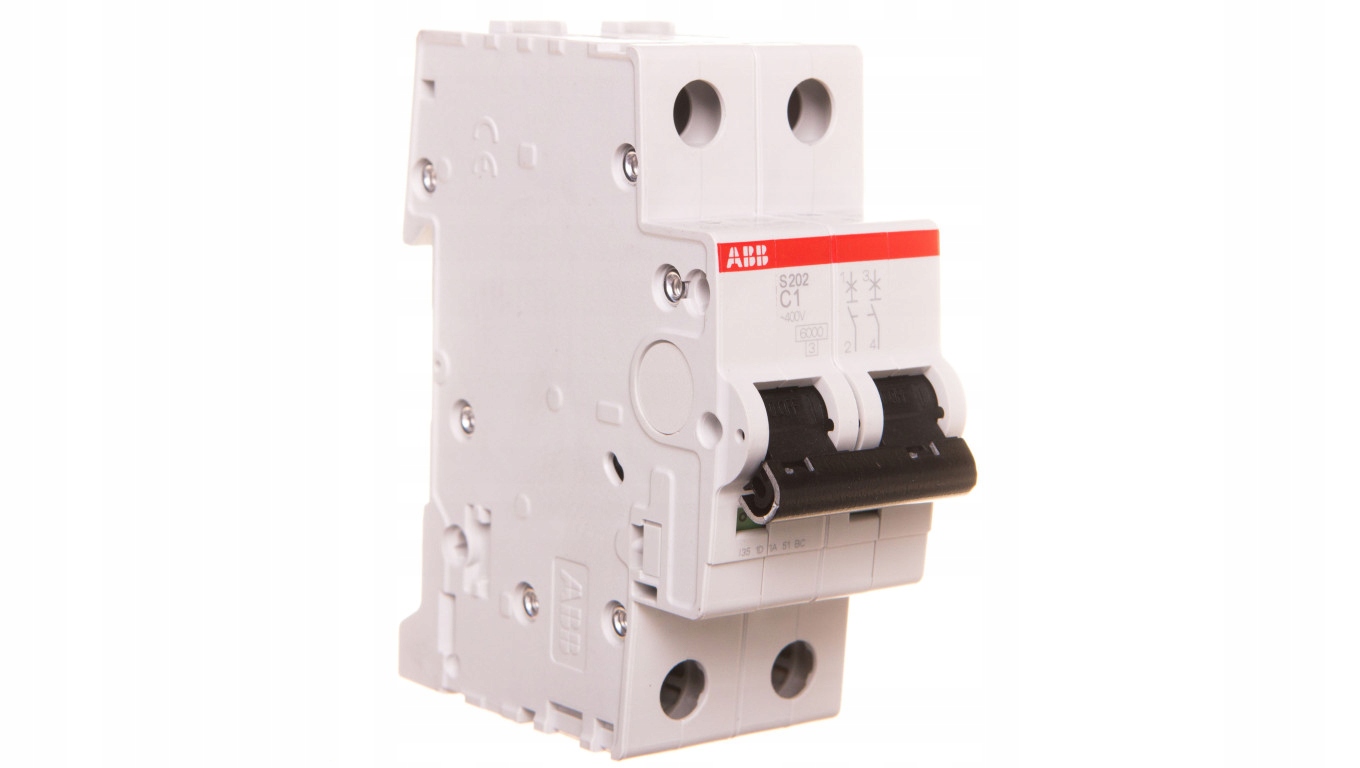 Miniatúrny istič 2P C 1A 6kA AC S202-C1 2CDS25