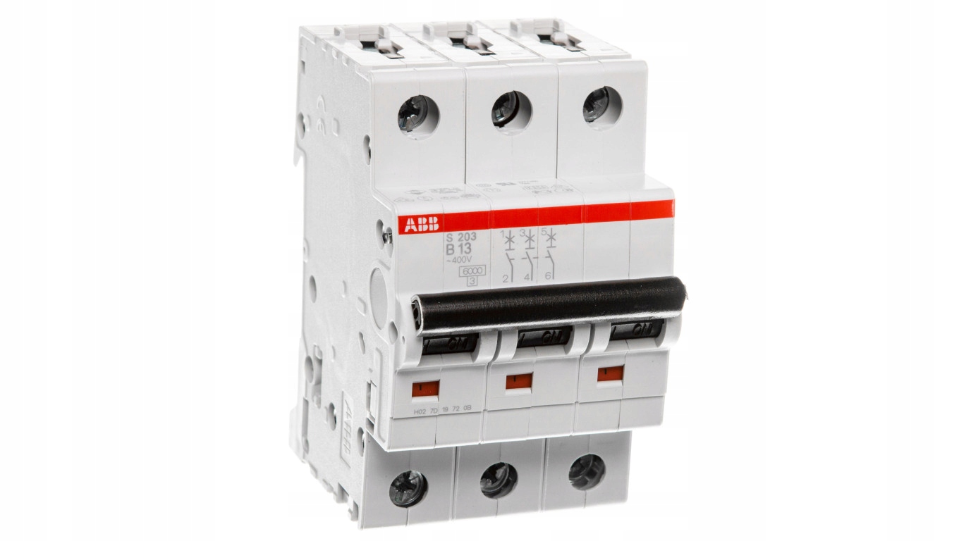 Miniatúrny istič 3P B 13A 6kA AC S203-B13 2CDS