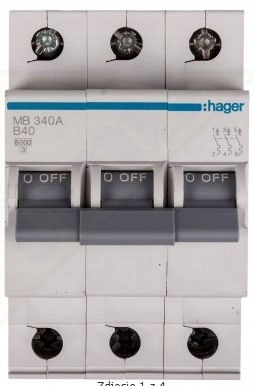 Miniatúrny istič 3P B 40A 6kA AC MBN340E