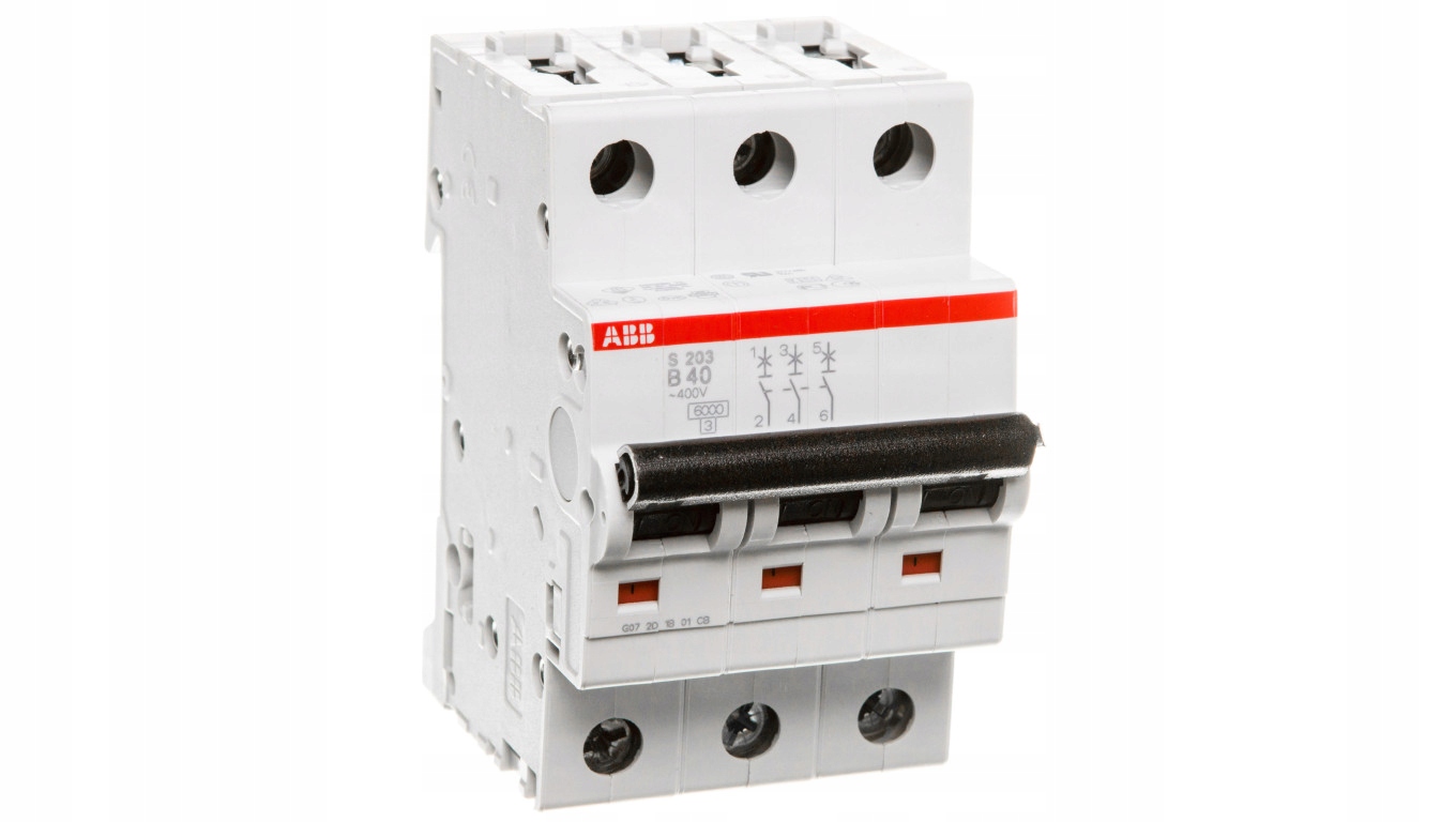 3P B 40A 6kA AC istič S203-B40 2CDS