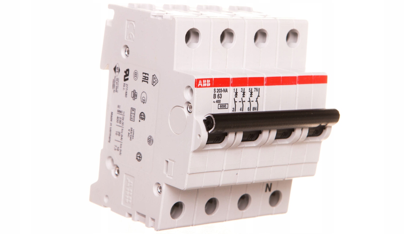 Miniatúrny istič 3P B 63A 6kA AC S203-B63 NA 2
