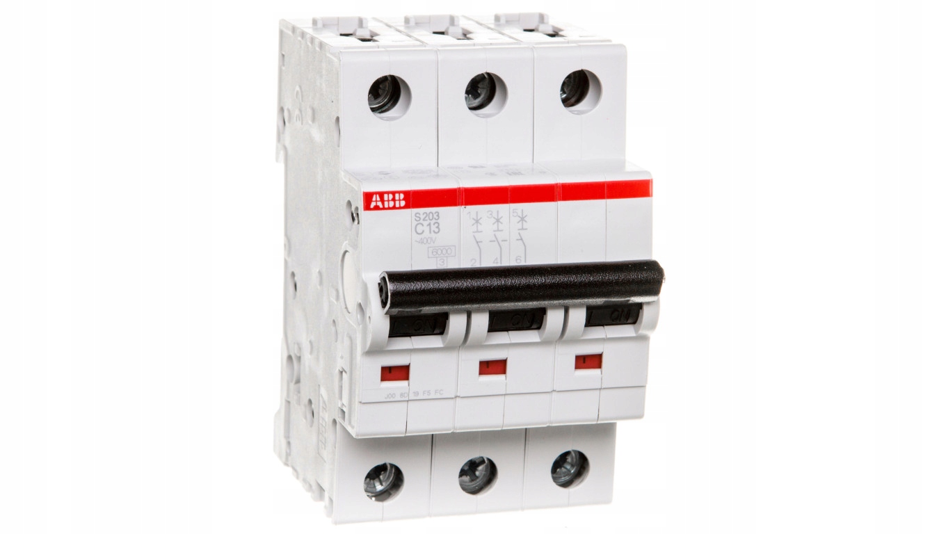 Miniatúrny istič 3P C 13A 6kA AC S203-C13 2CDS