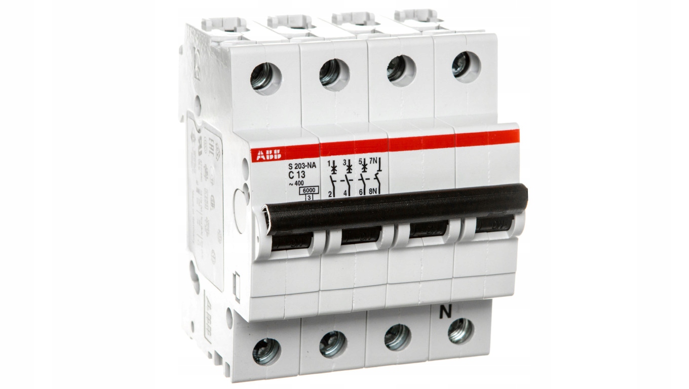 Miniatúrny istič 3P C 13A 6kA AC S203-C13 NA 2