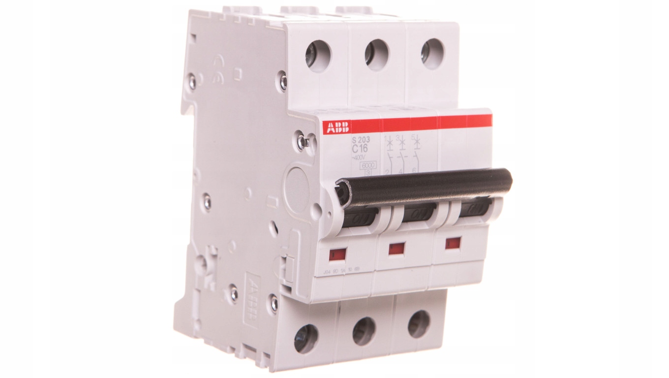 Miniatúrny istič 3P C 16A 6kA AC S203-C16 2CDS