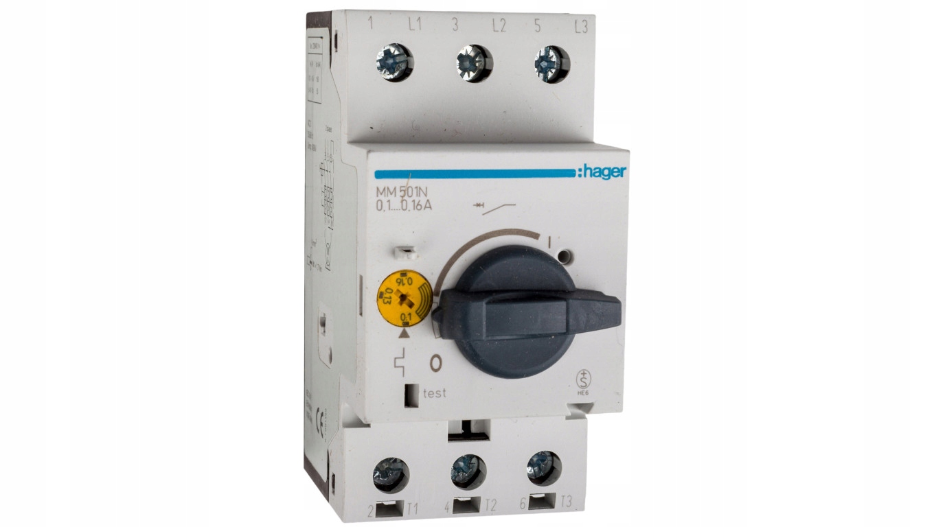 Motorový istič 3P 0,03kW 0,1-0,16A MM501N