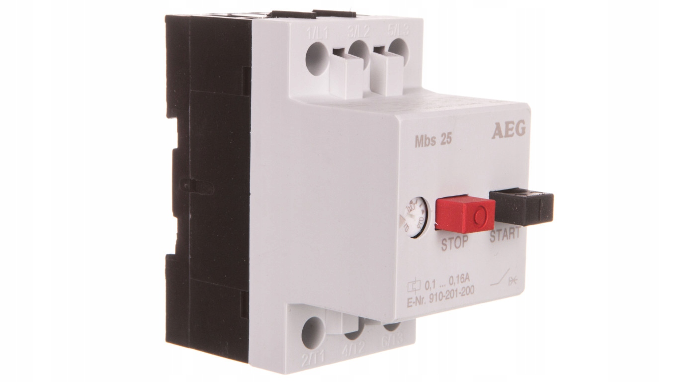 Motorový istič 3P 0,05kW 0,1-0,16A MBS25-001