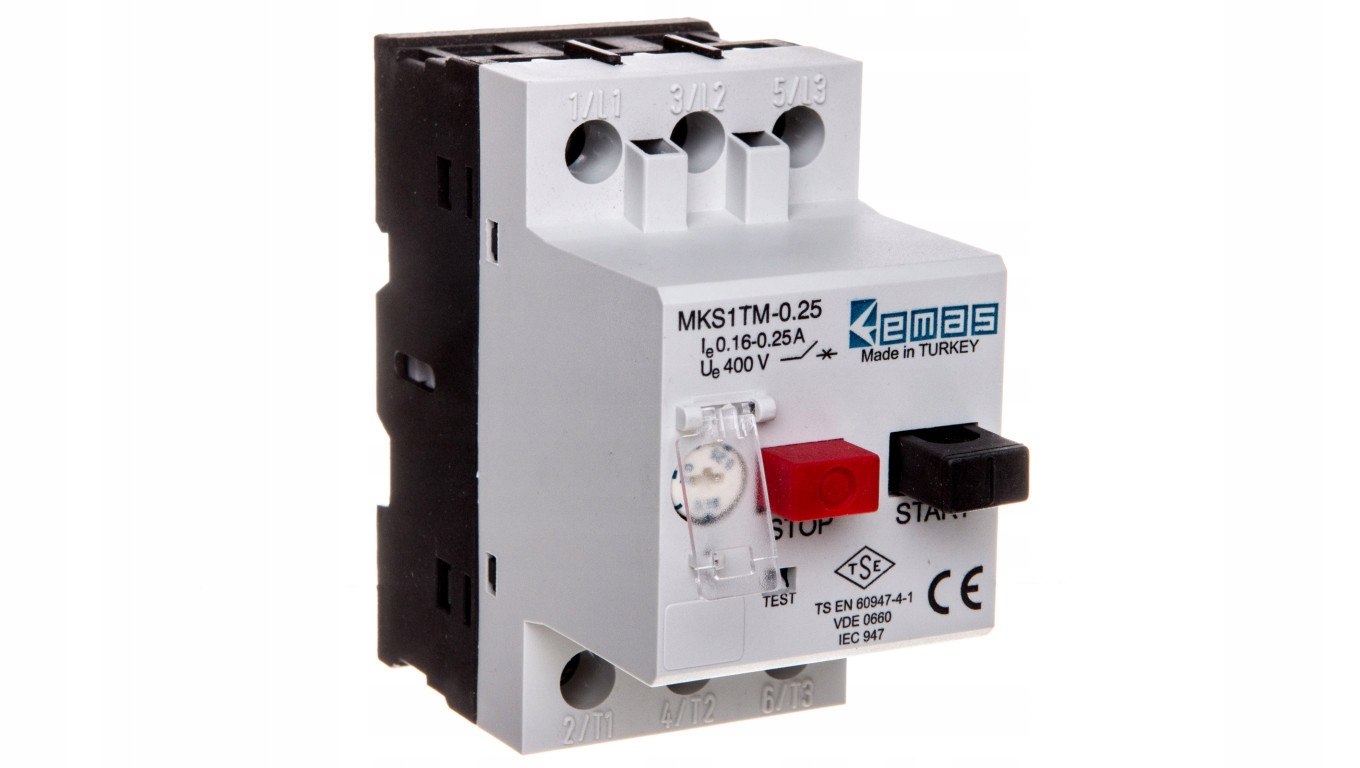 Motorový istič 3P 0,06kW 0,16-0,25A T0-MKS1TM