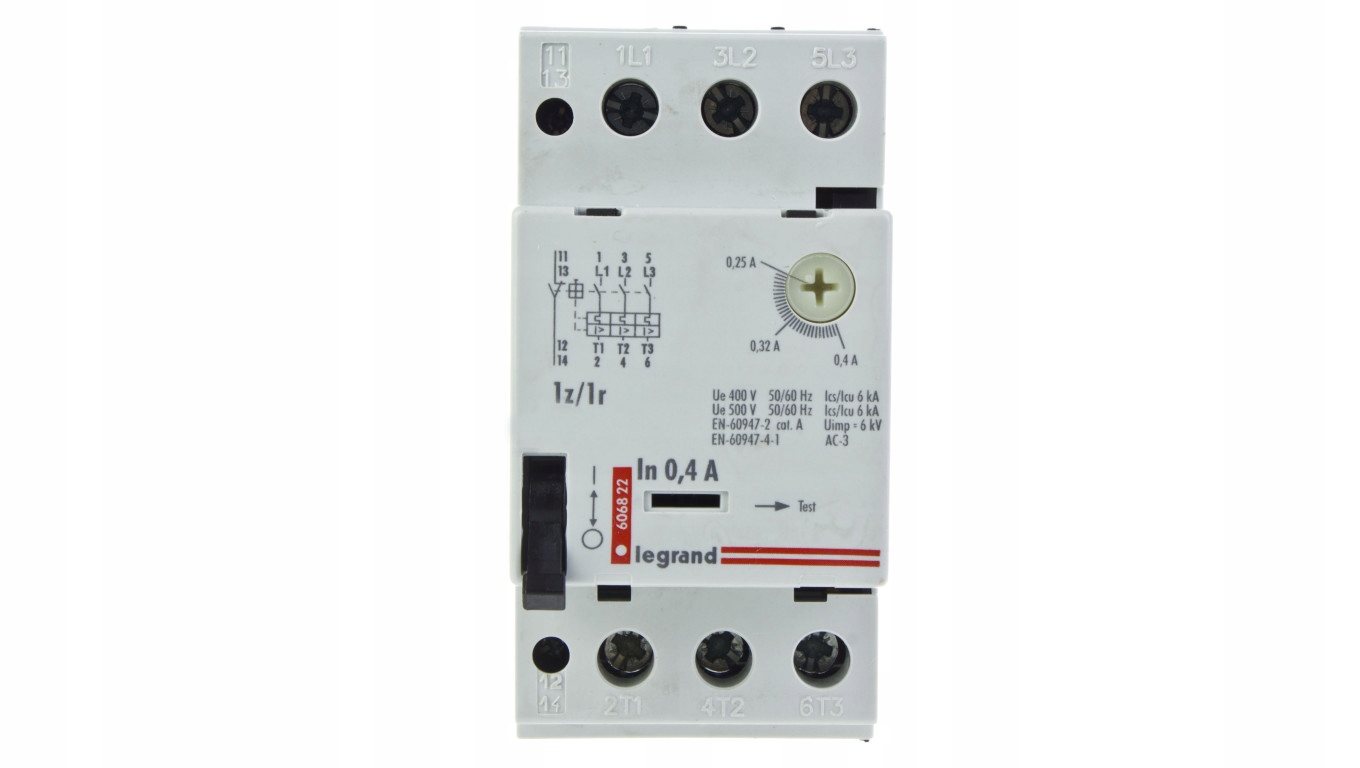 Motorový istič 3P 0,09kW 0,25-0,4A M 250 1R / 1