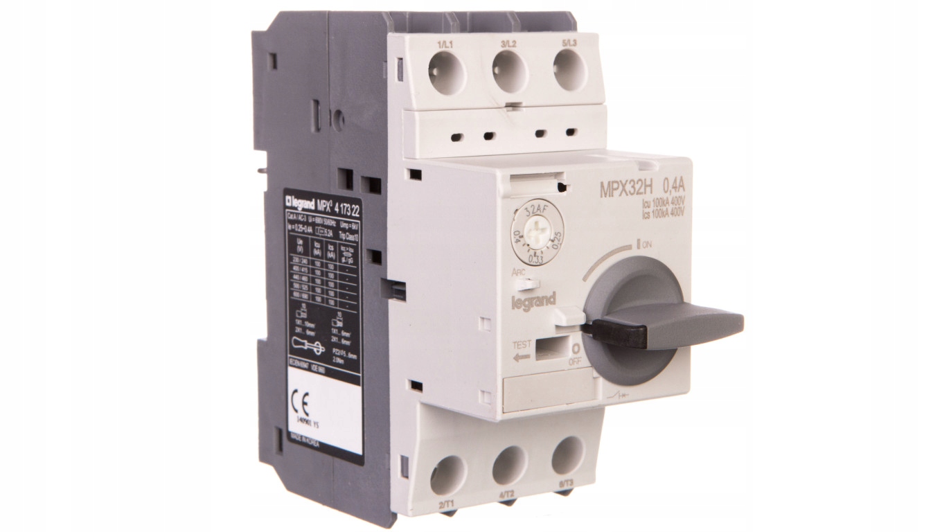 3P motorový istič 0,09kW 0,25-0,4A MPX3 32H 4