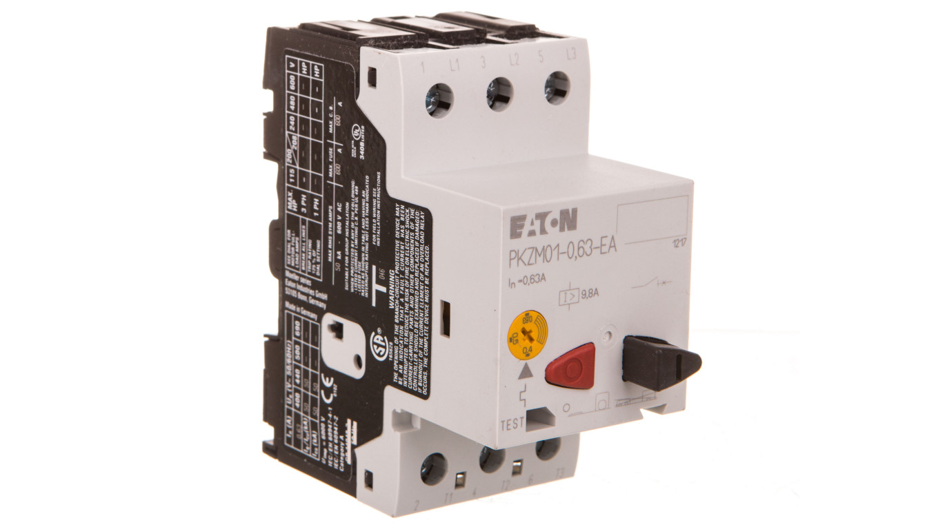 3P motorový istič 0,12kW 0,4-0,63A PKZM01-0,6