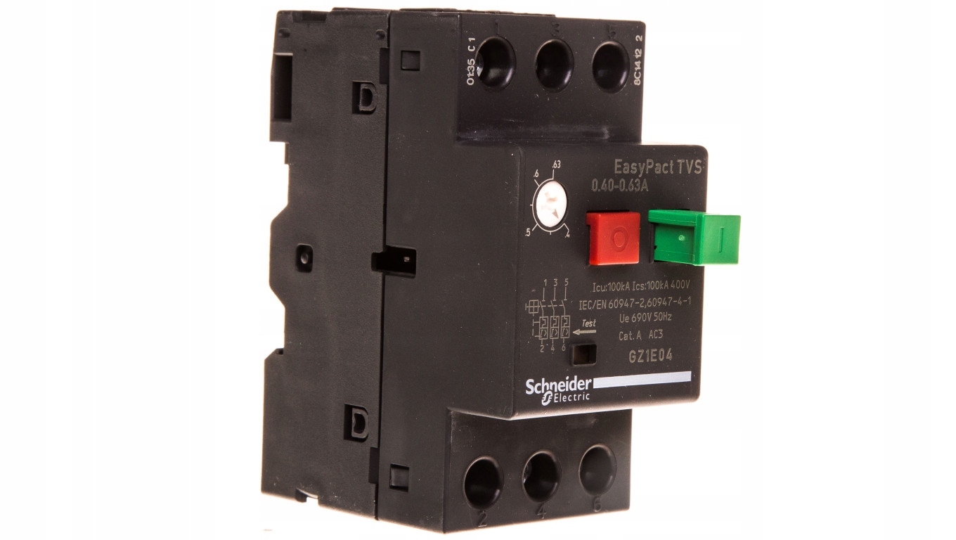 3P motorový istič 0,18kW 0,4-0,63A GZ1E04