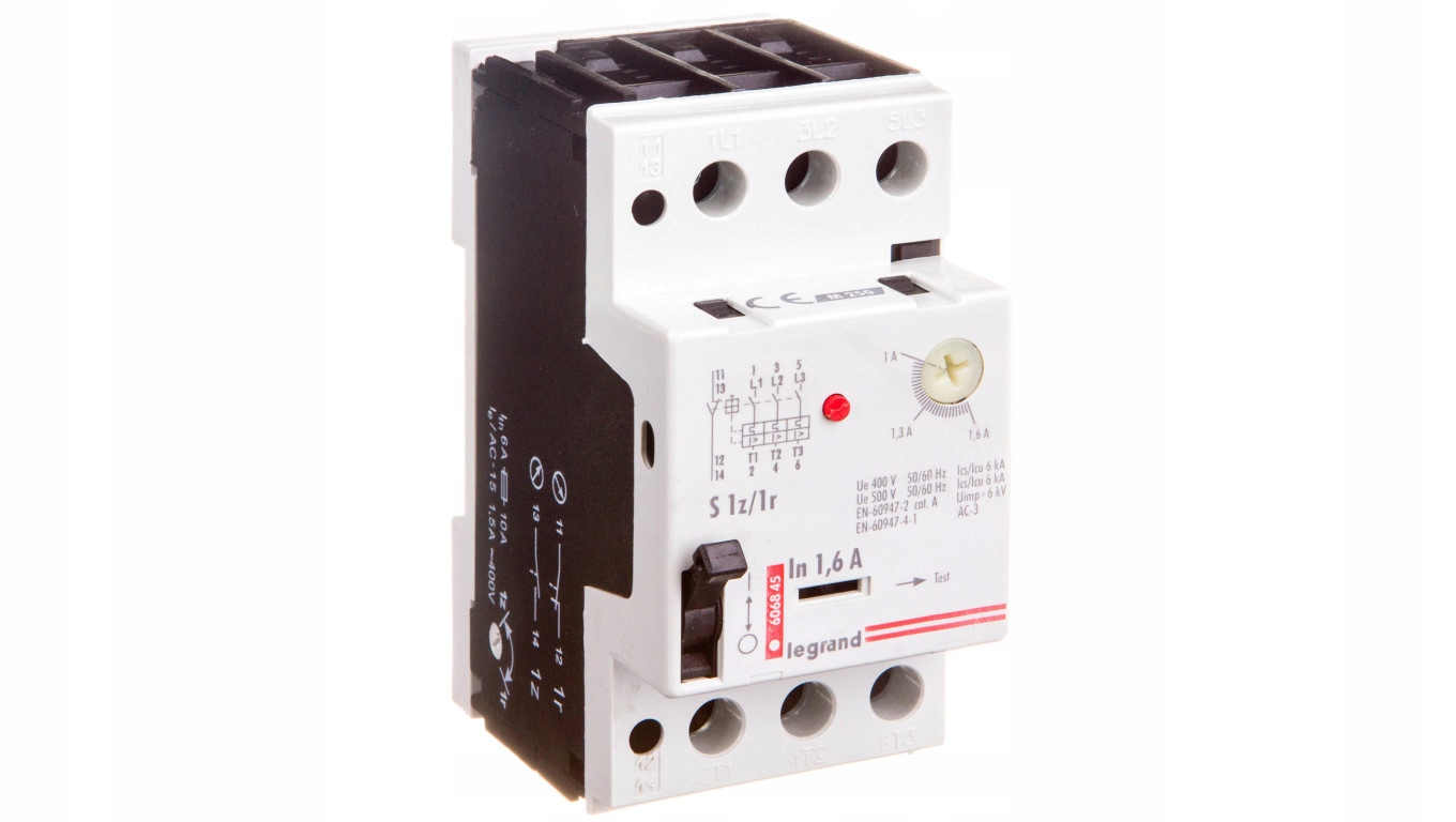 Motorový istič 3P 0,55kW 1-1,6A M-250S 1NO / 1R