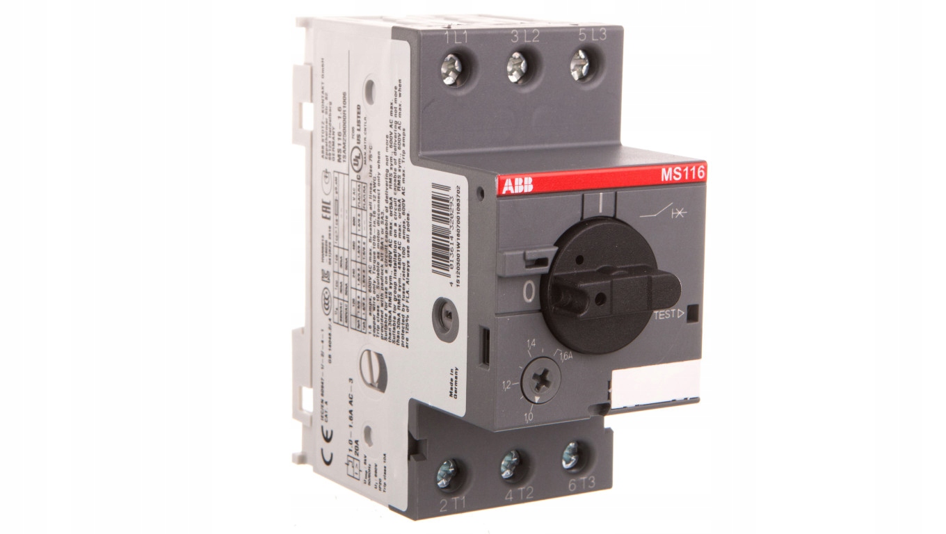 Motorový istič 3P 0,55kW 1-1,6A MS116-1,6 1SA