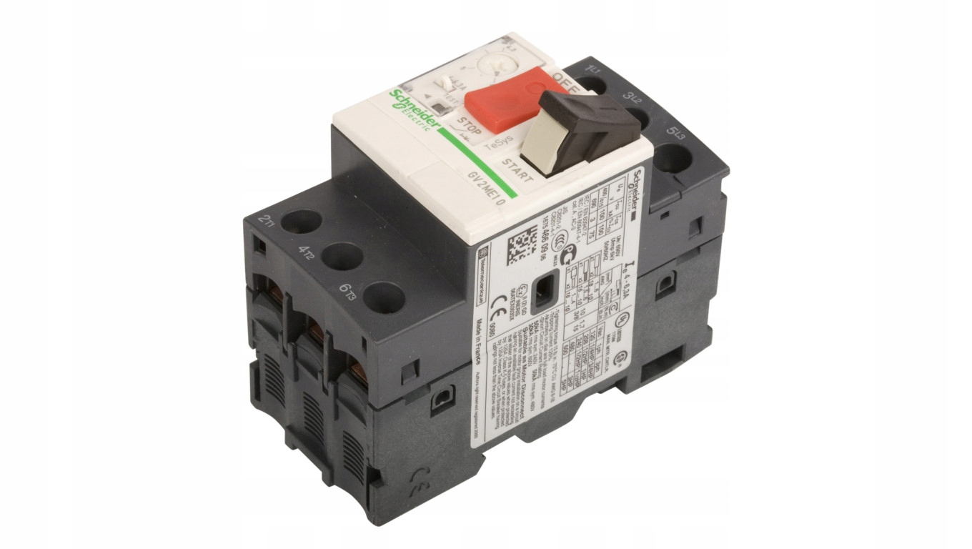 Motorový istič 3P 2,2kW 4-6,3A GV2ME10