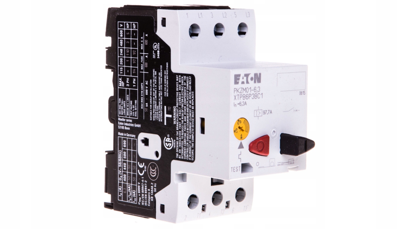 3P 2,2kW motorový istič 4-6,3A PKZM01-6,3 278