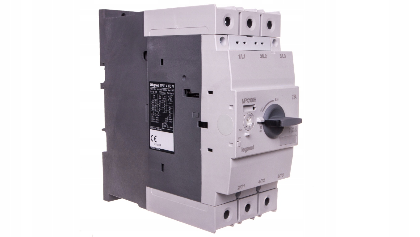 Motorový istič 3P 45kW 55-75A MPX3 100H 41737