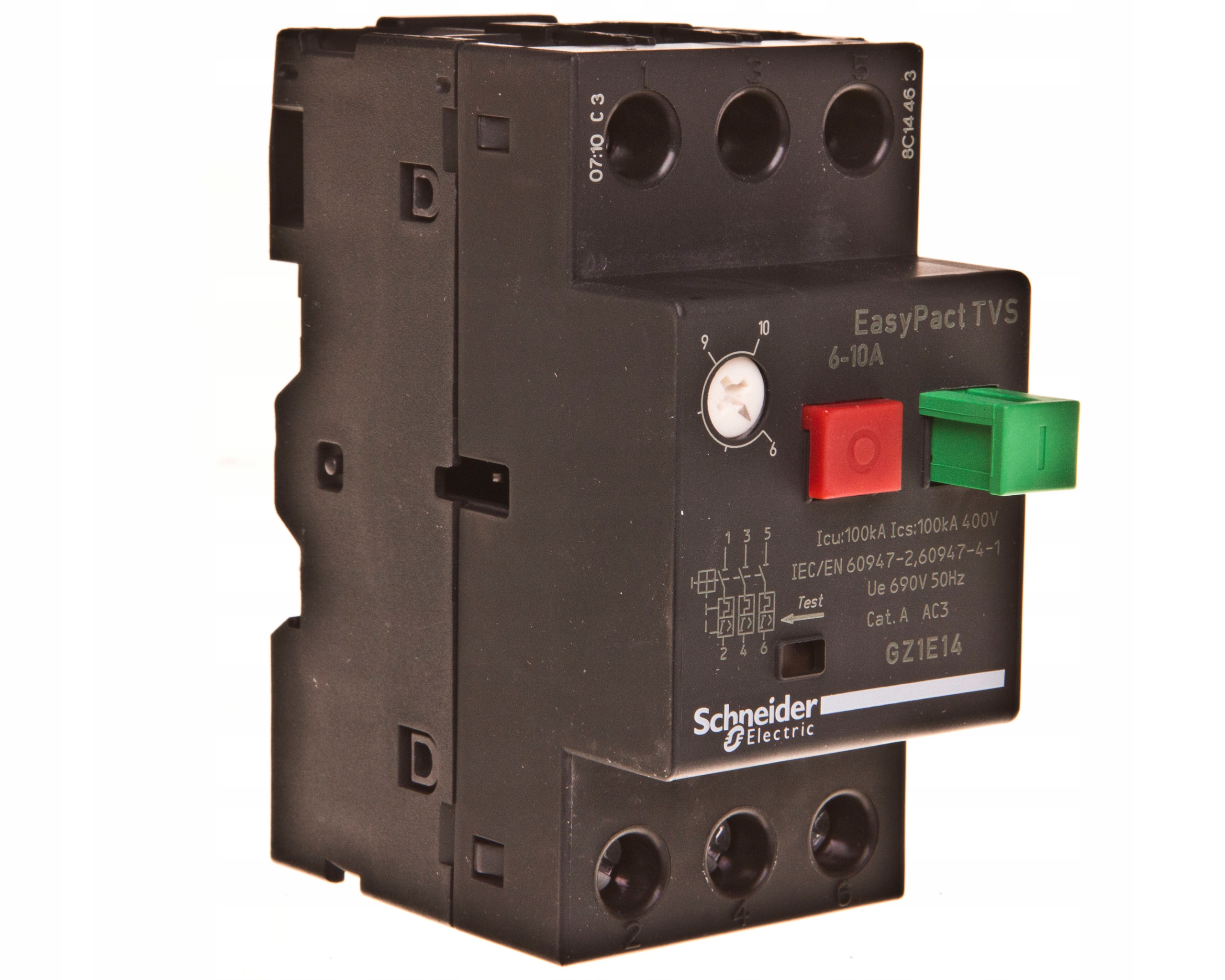 Motorový istič 3P 4kW 6-10A GZ1E14