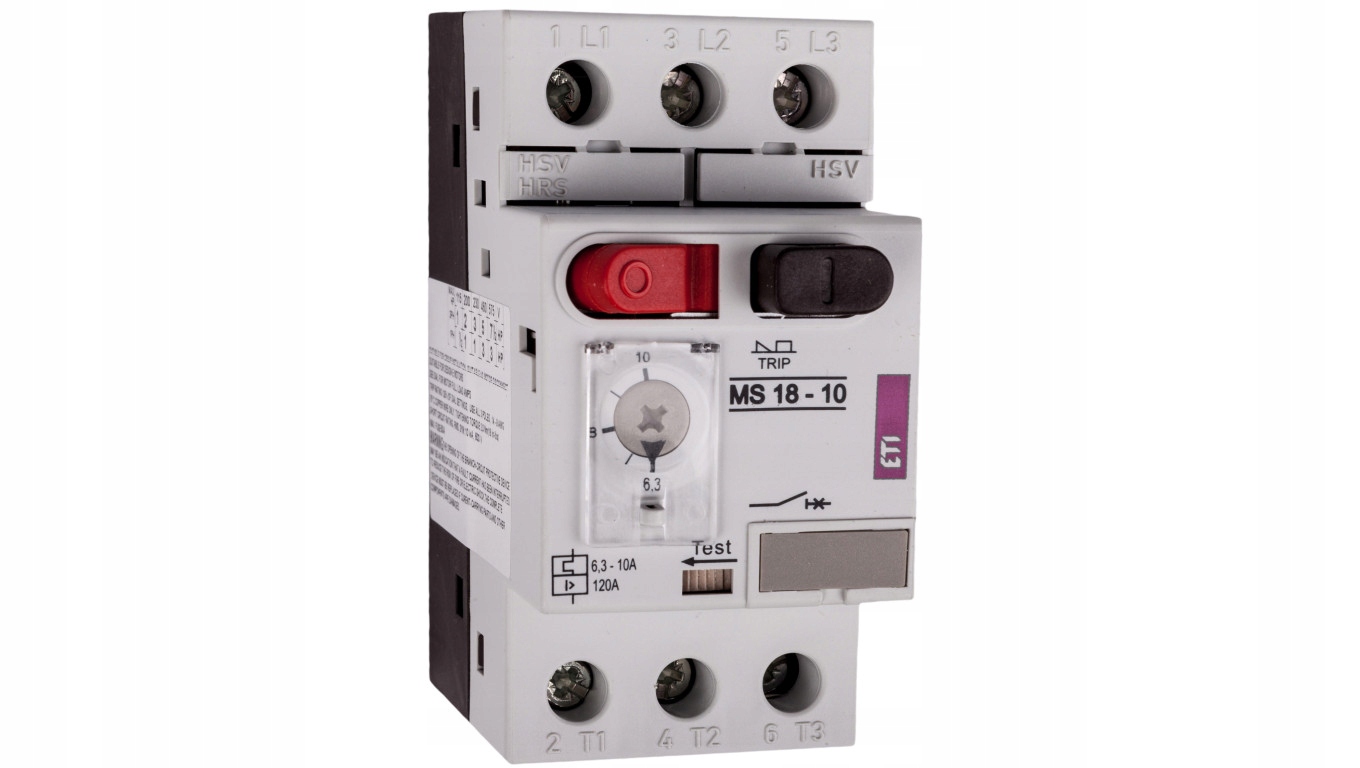 Motorový istič 3P 4kW 6,3-10A MS18 004600349