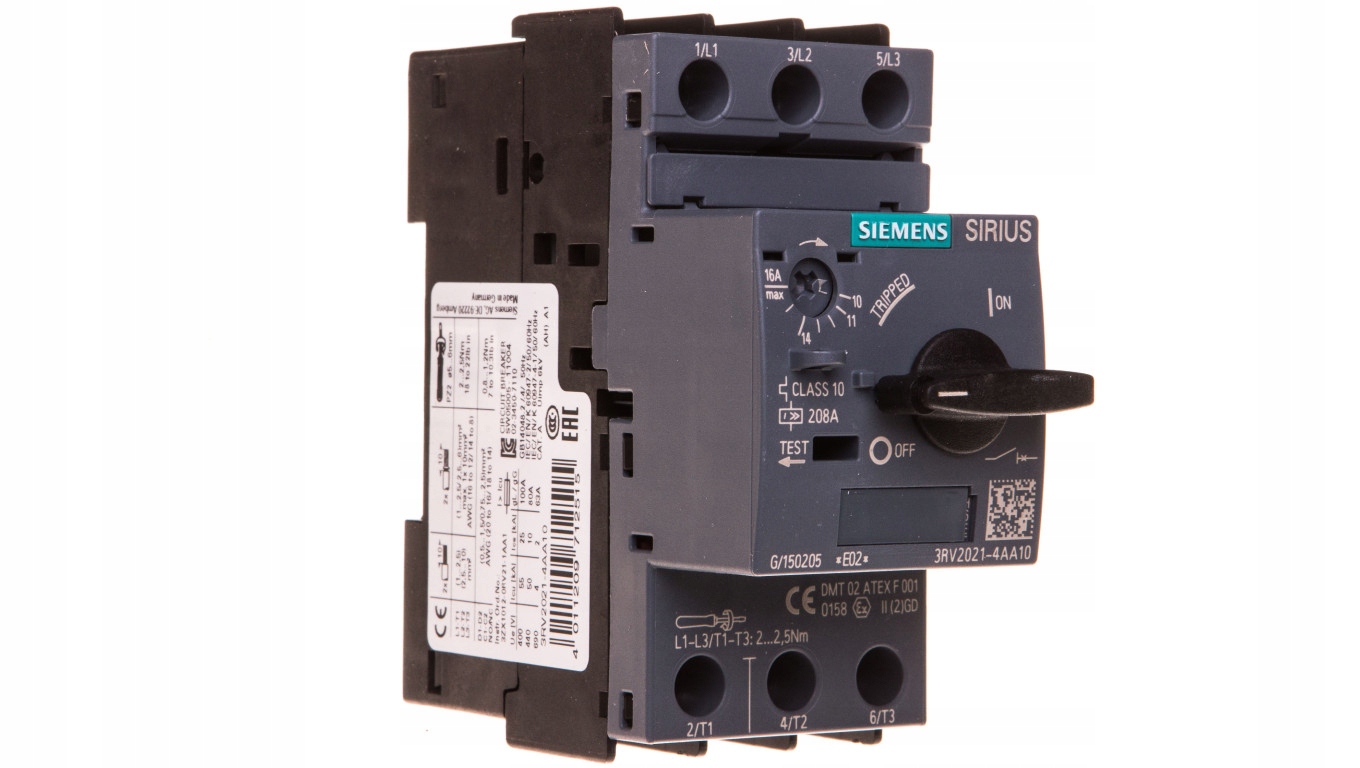 Motorový istič 3P 7,5kW 11-16A S0 3RV2021-4AA