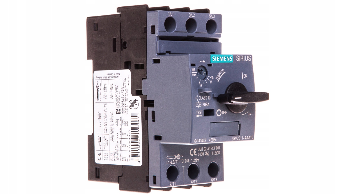 Motorový istič 3P 7,5kW 11-16A S00 3RV2011-4A