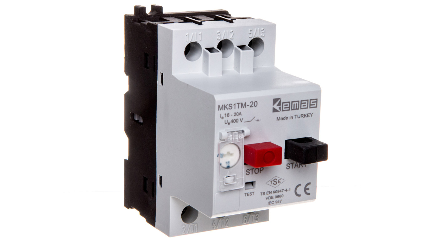 Motorový istič 3P 9kW 16-20A T0-MKS1TM-20