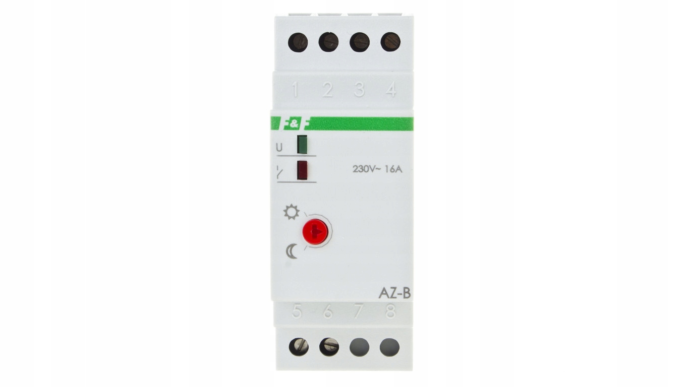 Súmrakový spínač 16A 12-264V 2-1000lx DIN AZ-