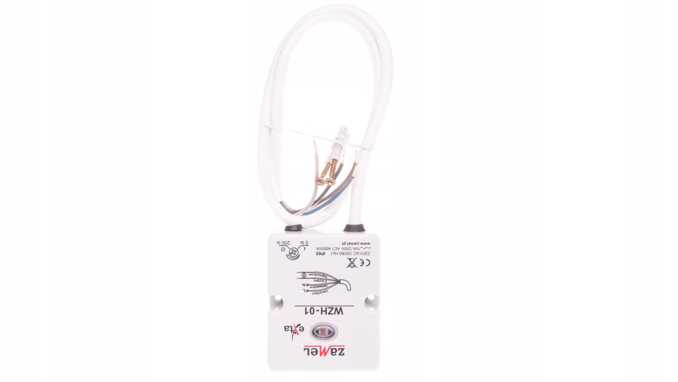 Súmrakový spínač 16A 230V 0-200lx WZH-01 EXT1